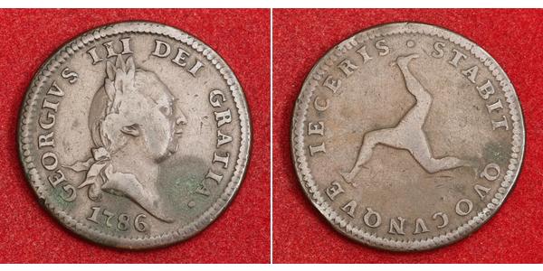 1 Penny Isle of Man Copper George III (1738-1820)