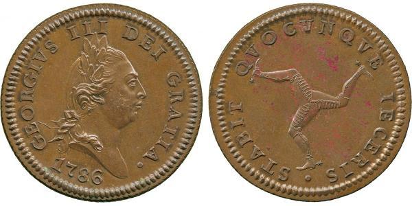 1 Penny Isle of Man Copper George III (1738-1820)