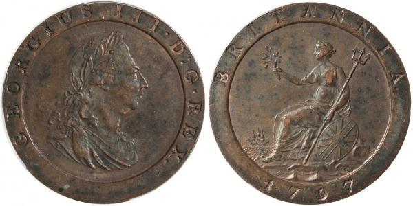 1 Penny Kingdom of Great Britain (1707-1801) Copper George III (1738-1820)