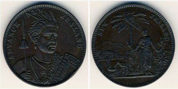 1 Penny New Zealand Copper 