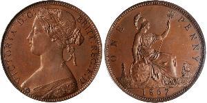 1 Penny United Kingdom of Great Britain and Ireland (1801-1922) Copper Victoria (1819 - 1901)
