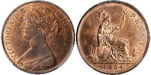 1 Penny United Kingdom of Great Britain and Ireland (1801-1922) Copper Victoria (1819 - 1901)