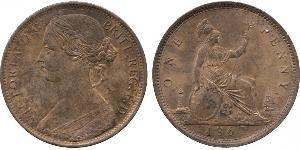 1 Penny United Kingdom of Great Britain and Ireland (1801-1922) Copper Victoria (1819 - 1901)