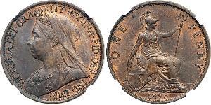 1 Penny United Kingdom of Great Britain and Ireland (1801-1922) Copper Victoria (1819 - 1901)