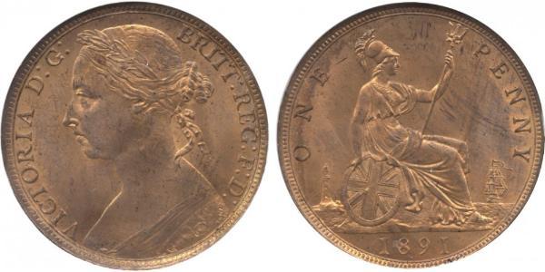 1 Penny United Kingdom of Great Britain and Ireland (1801-1922) Copper Victoria (1819 - 1901)