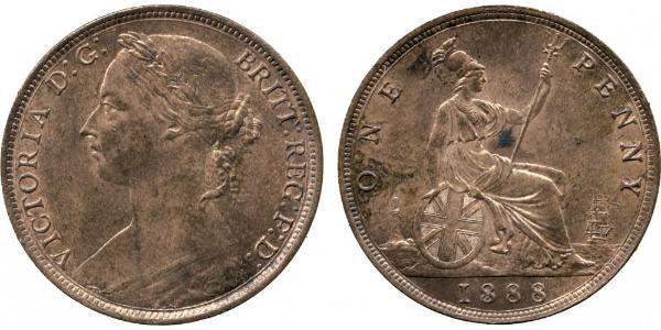 1 Penny United Kingdom of Great Britain and Ireland (1801-1922) Copper Victoria (1819 - 1901)