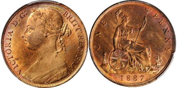 1 Penny United Kingdom of Great Britain and Ireland (1801-1922) Copper Victoria (1819 - 1901)