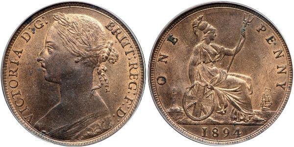 1 Penny United Kingdom of Great Britain and Ireland (1801-1922) Copper Victoria (1819 - 1901)