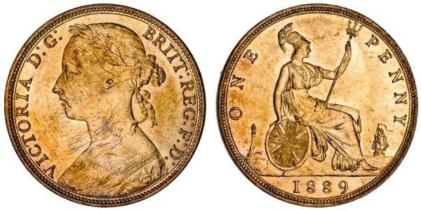 1 Penny United Kingdom of Great Britain and Ireland (1801-1922) Copper Victoria (1819 - 1901)