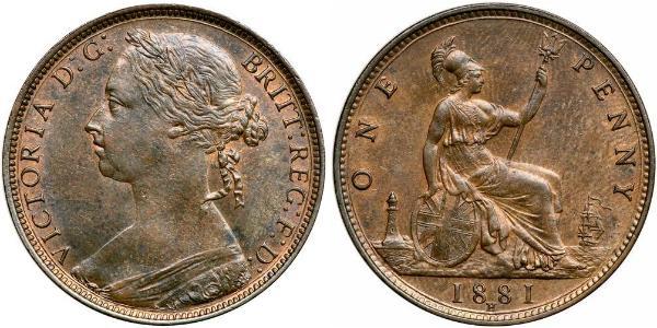 1 Penny United Kingdom of Great Britain and Ireland (1801-1922) Copper Victoria (1819 - 1901)