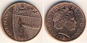 1 Penny Feriind Kiningrik (1922-) Cuivre/Acier Elizabeth II (1926-2022)