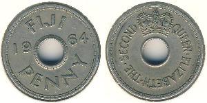 1 Penny Fidji Cuivre/Nickel Elizabeth II (1926-2022)