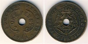 1 Penny Southern Rhodesia (1923-1980) Cuivre/Nickel George VI (1895-1952)