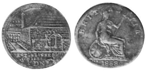 1 Penny Australien (1788 - 1939) Kupfer 