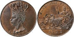 1 Penny Barbados Kupfer 