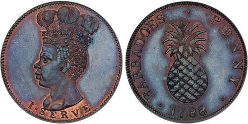 1 Penny Barbados Kupfer 