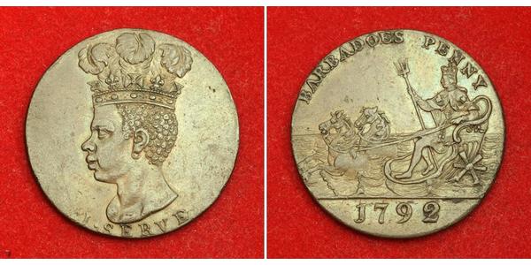1 Penny Barbados Kupfer 
