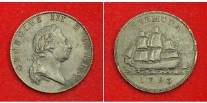 1 Penny Bermuda Kupfer Georg III (1738-1820)