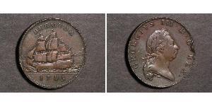 1 Penny Bermuda Kupfer Georg III (1738-1820)