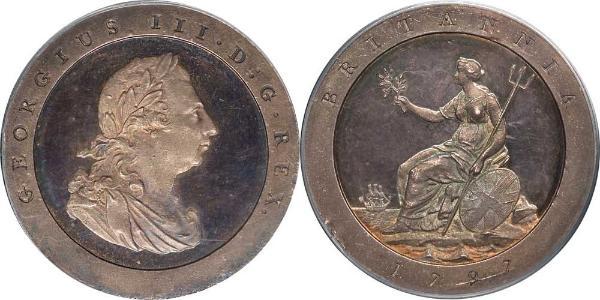 1 Penny Königreich Großbritannien (1707-1801) Kupfer Georg III (1738-1820)