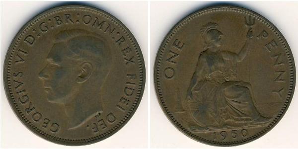 1 Penny Vereinigtes Königreich Kupfer 