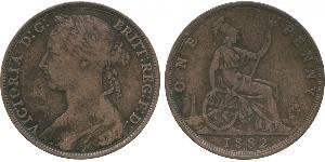 1 Penny Vereinigtes Königreich von Großbritannien und Irland (1801-1922) Kupfer Victoria (1819 - 1901)