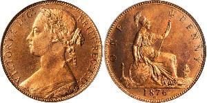 1 Penny Vereinigtes Königreich von Großbritannien und Irland (1801-1922) Kupfer Victoria (1819 - 1901)