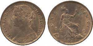 1 Penny Vereinigtes Königreich von Großbritannien und Irland (1801-1922) Kupfer Victoria (1819 - 1901)