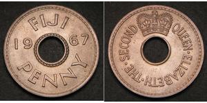 1 Penny Fidschi Kupfer/Nickel Elizabeth II (1926-2022)