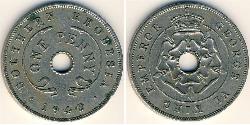1 Penny Southern Rhodesia (1923-1980) Kupfer/Nickel Georg VI (1895-1952)