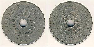 1 Penny Southern Rhodesia (1923-1980) Kupfer/Nickel Georg VI (1895-1952)