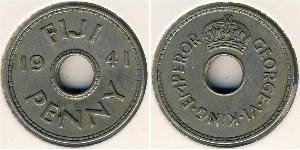 1 Penny Fiyi Níquel/Cobre Jorge VI (1895-1952)