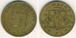 1 Penny Giamaica (1962 - ) Ottone 