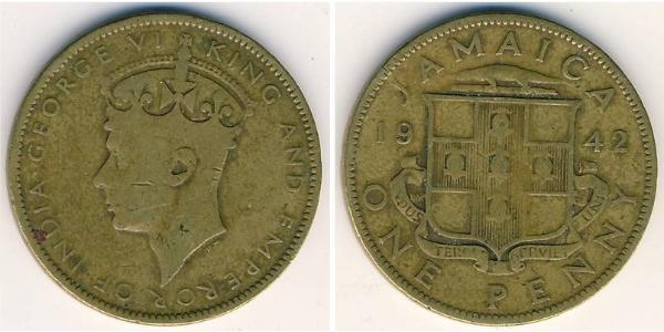 1 Penny Giamaica (1962 - ) Ottone 