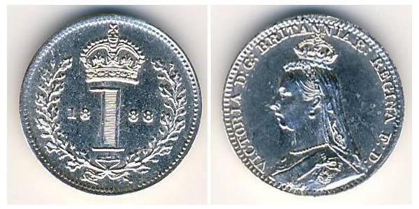 1 Penny Reino Unido Plata 