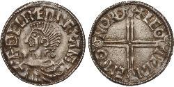 1 Penny Reino de Inglaterra (927-1649,1660-1707) Plata Aethelred II (968 - 1016)