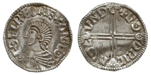 1 Penny Reino de Inglaterra (927-1649,1660-1707) Plata Aethelred II (968 - 1016)