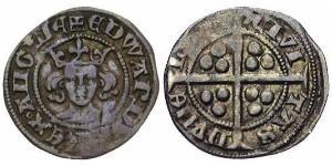 1 Penny Reino de Inglaterra (927-1649,1660-1707) Plata Eduardo III (1312-1377)