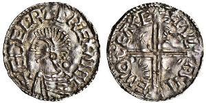 1 Penny Reino de Inglaterra (927-1649,1660-1707) Plata Aethelred II (968 - 1016)