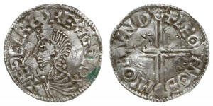 1 Penny Reino de Inglaterra (927-1649,1660-1707) Plata Aethelred II (968 - 1016)