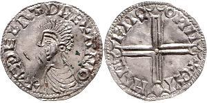 1 Penny Reino de Inglaterra (927-1649,1660-1707) Plata Aethelred II (968 - 1016)