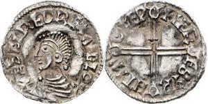 1 Penny Reino de Inglaterra (927-1649,1660-1707) Plata Aethelred II (968 - 1016)