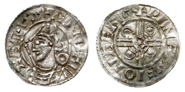1 Penny Reino de Inglaterra (927-1649,1660-1707) Plata Cnut (985 -1035)