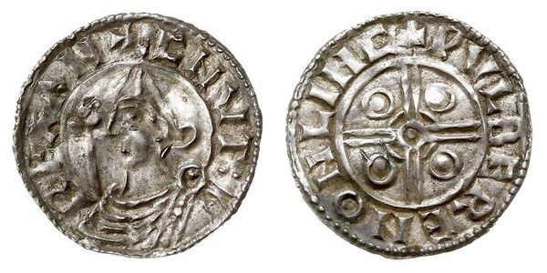 1 Penny Reino de Inglaterra (927-1649,1660-1707) Plata Cnut (985 -1035)