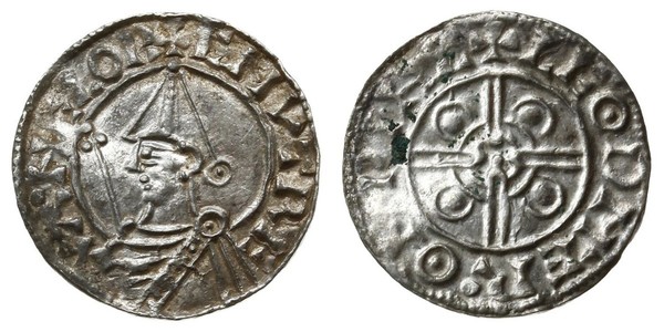 1 Penny Reino de Inglaterra (927-1649,1660-1707) Plata Cnut (985 -1035)
