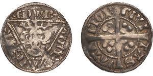 1 Penny Señorío de Irlanda (1171-1541) Plata Eduardo I (1239 - 1307)