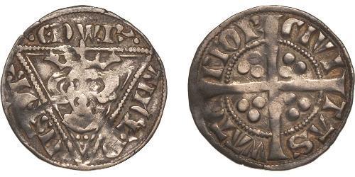 1 Penny Señorío de Irlanda (1171-1541) Plata Eduardo I (1239 - 1307)
