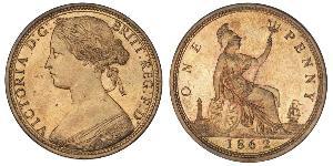 1 Penny Regno Unito di Gran Bretagna e Irlanda (1801-1922) Rame Vittoria (1819 - 1901)