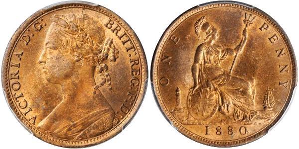 1 Penny Regno Unito di Gran Bretagna e Irlanda (1801-1922) Rame Vittoria (1819 - 1901)