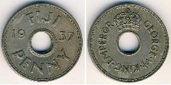 1 Penny Figi Rame/Nichel Giorgio VI (1895-1952)